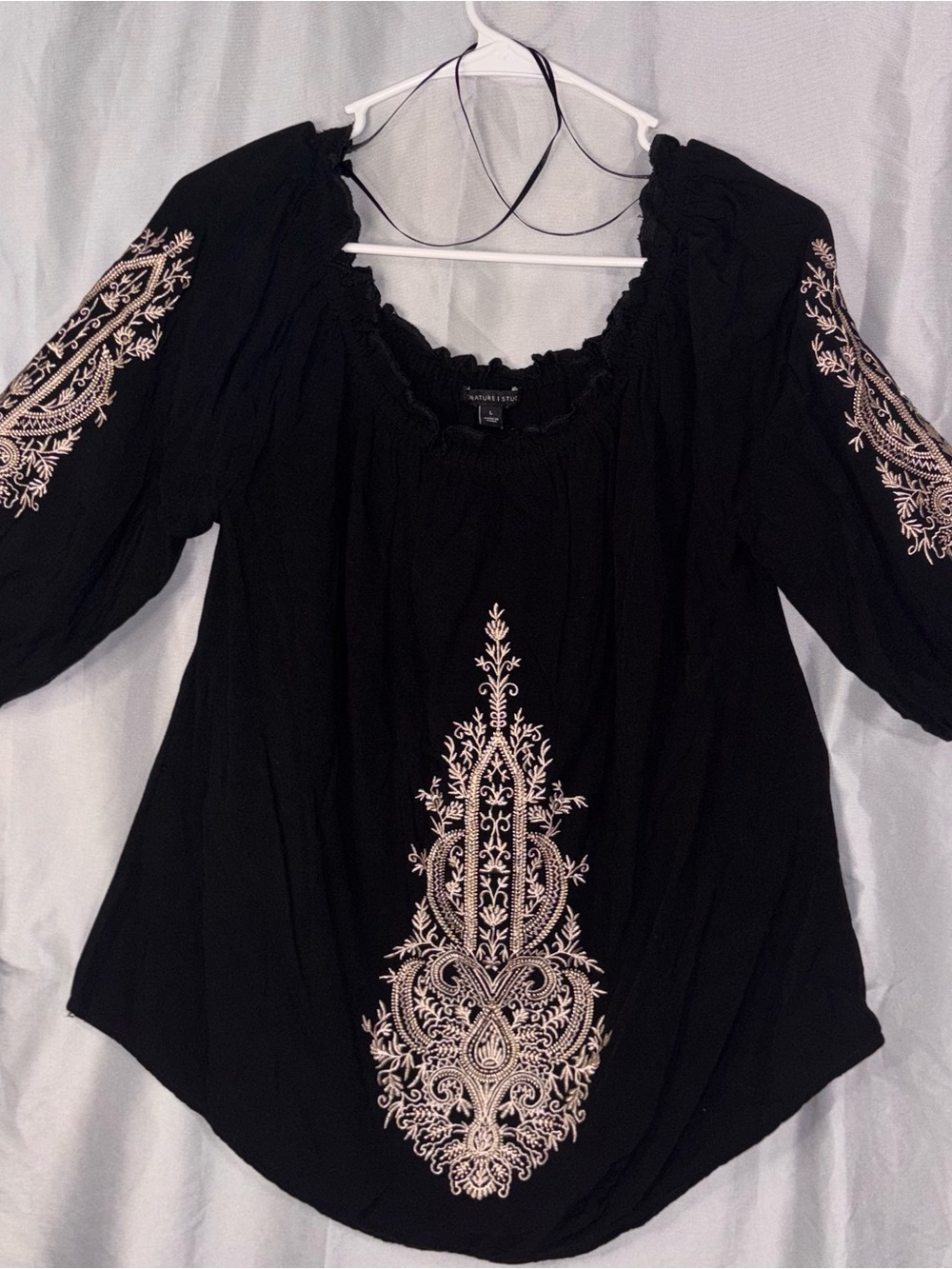 Signature Studio Tunic with Cream Embroidery - Picture 2 of 8